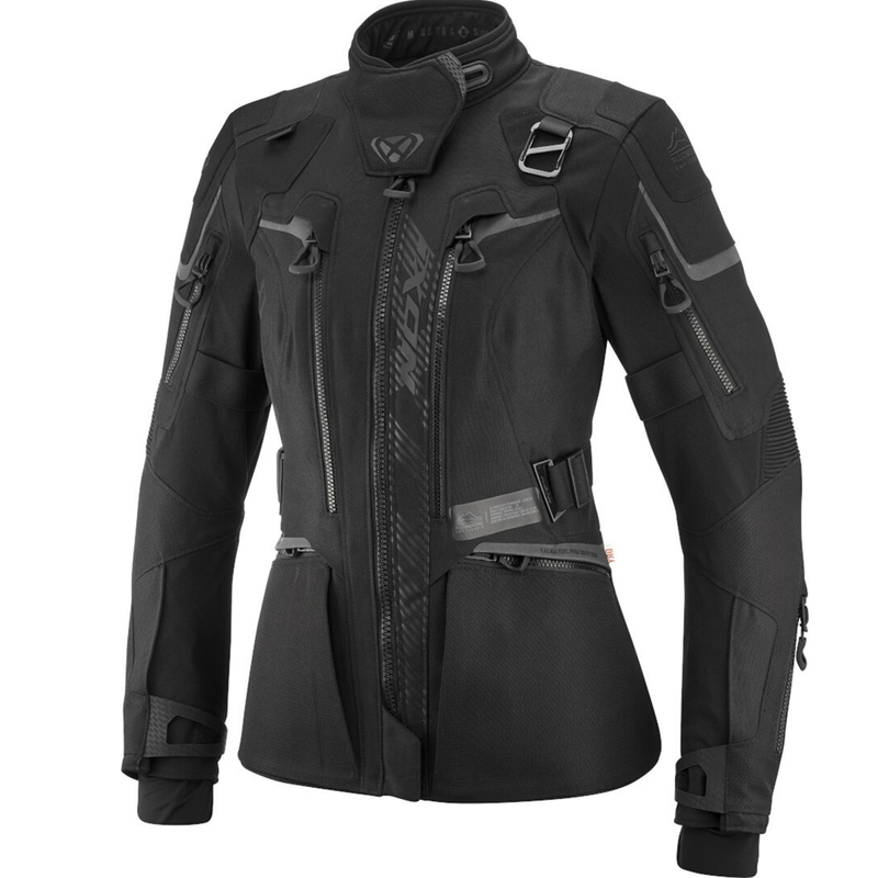 Chaqueta de moto para mujer IXON Odin negra