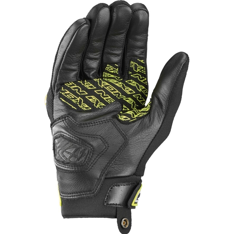 Guantes de moto IXON Mirage Air negro-amarillo fluo