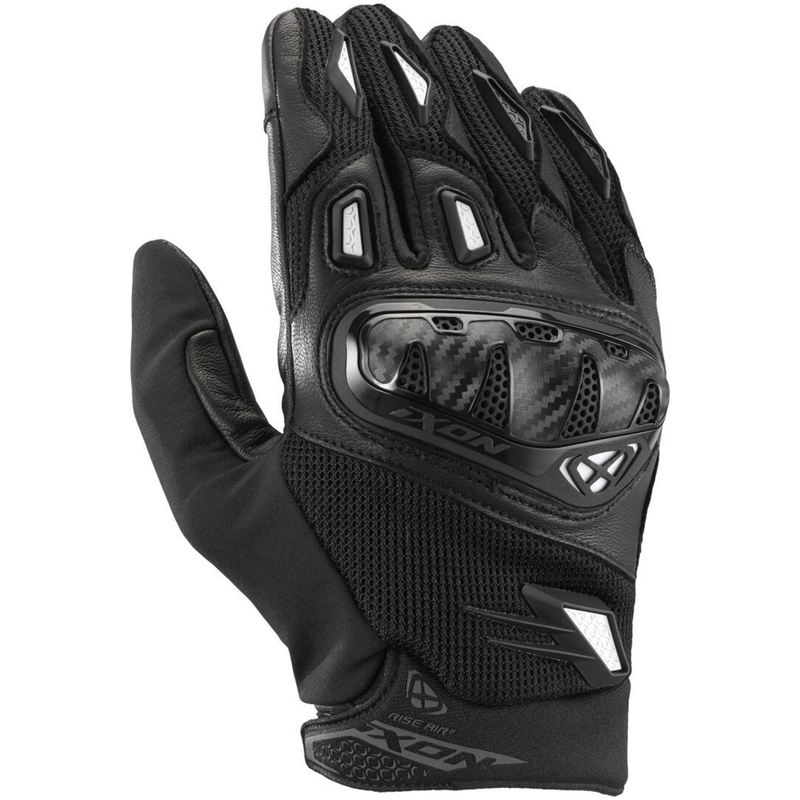 Guantes de moto IXON Rise Air 2 negro-blanco