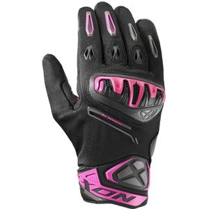 Guantes de moto para mujer IXON Mirage Air negro-rosa