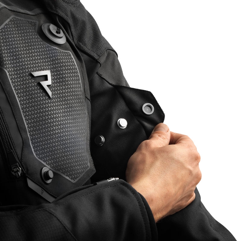 Chaqueta de moto Rebelhorn Borg II negra