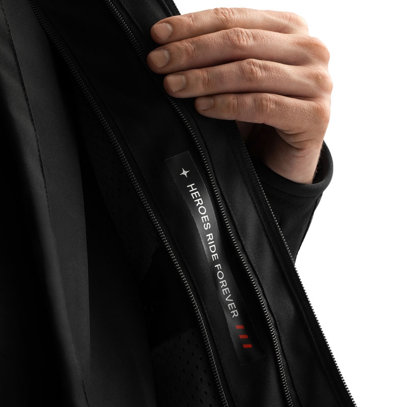 Chaqueta de moto Rebelhorn Borg II negra