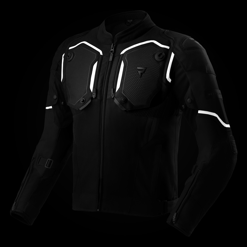 Chaqueta de moto Rebelhorn Borg II negra