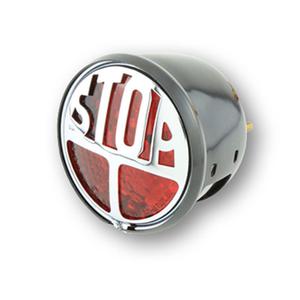 Luz trasera LED inteligente Highsider negra y roja