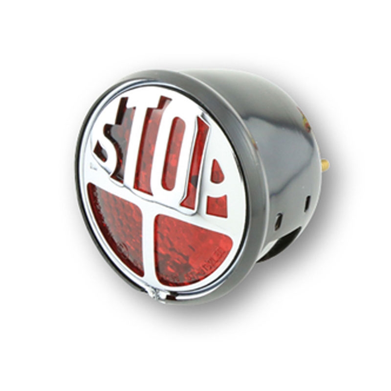 Luz trasera LED inteligente Highsider negra y roja