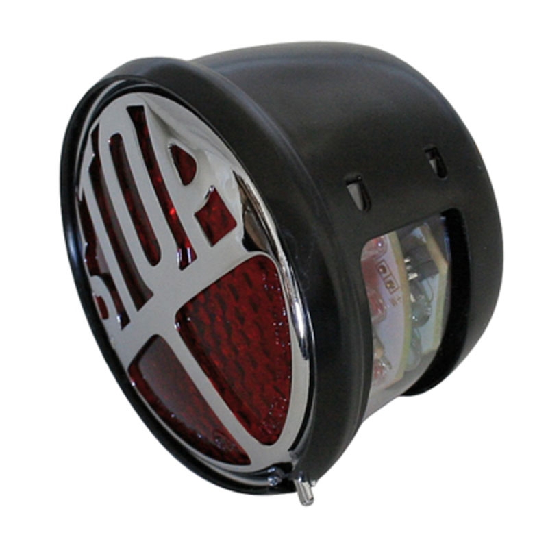 Luz trasera LED inteligente Highsider negra y roja