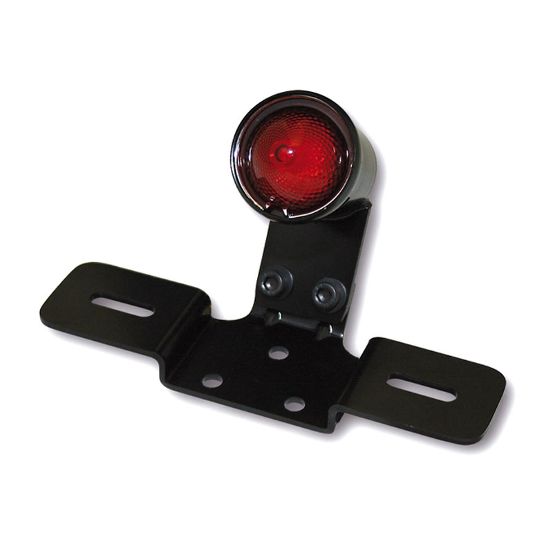 Luz trasera LED Highsider Smart Old School negra y roja
