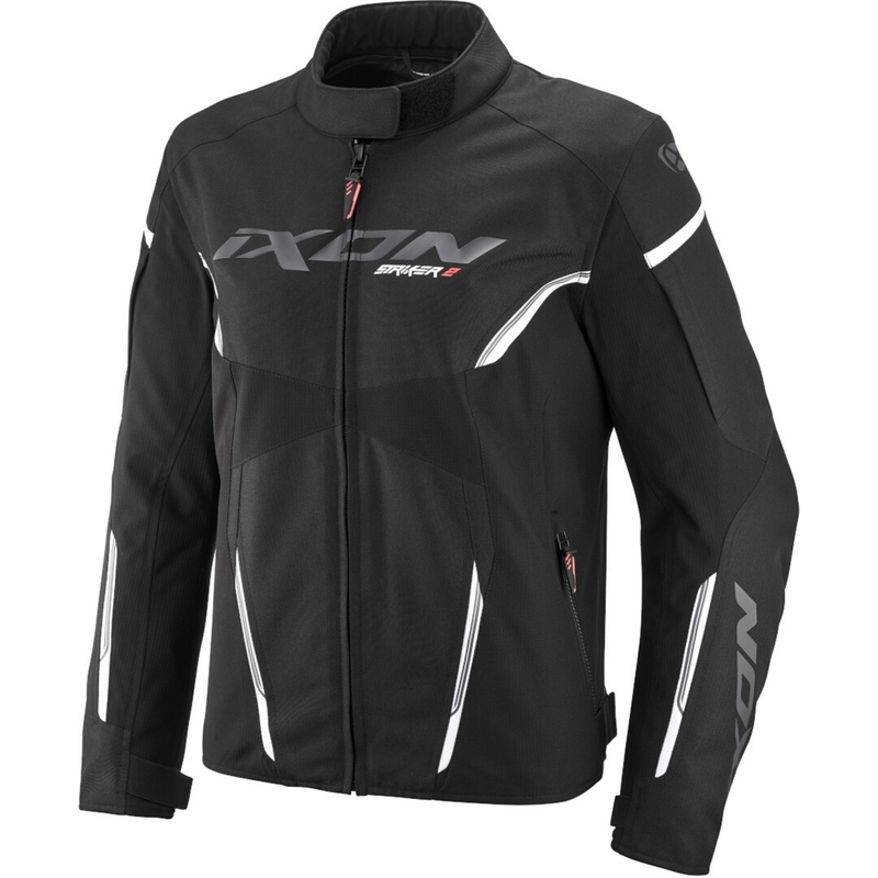 Chaqueta de moto para mujer IXON Striker 2 C-Sizing negro-blanco
