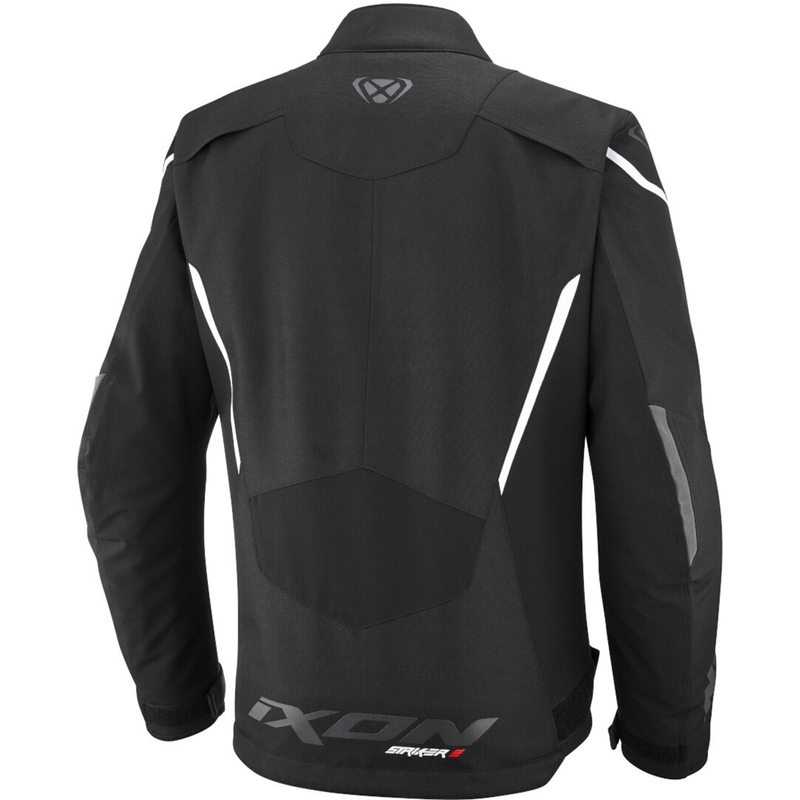 Chaqueta de moto para mujer IXON Striker 2 C-Sizing negro-blanco