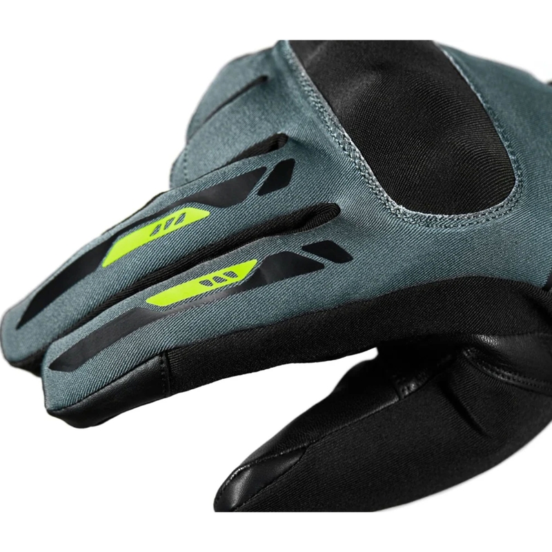 Guantes de moto Seventy Degrees SD-T57 Giau negro-gris-amarillo fluo