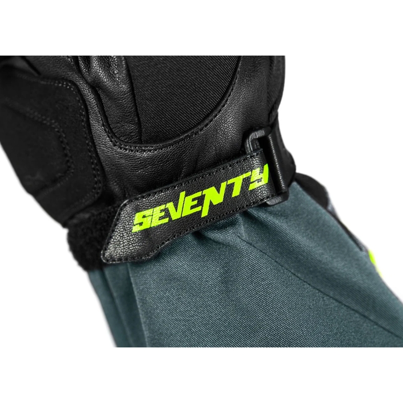 Guantes de moto Seventy Degrees SD-T57 Giau negro-gris-amarillo fluo