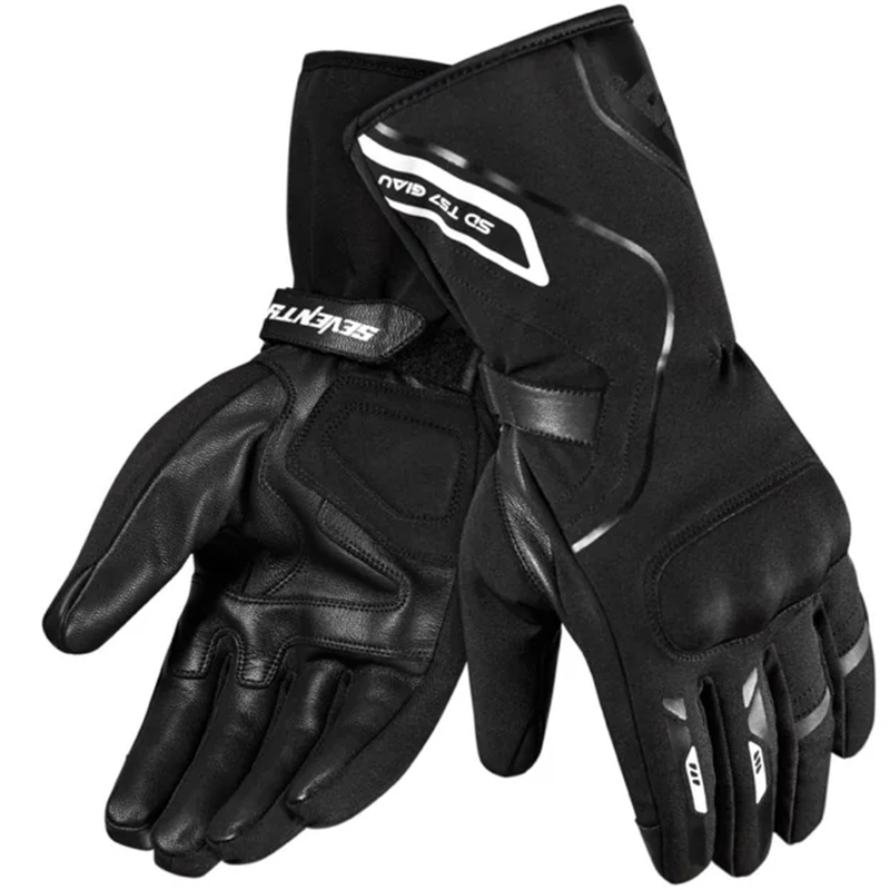 Guantes de moto para mujer Seventy Degrees SD-T59 Giau negro-blanco
