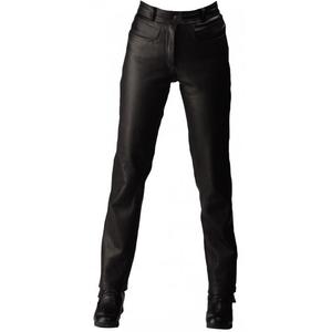 Pantalones de moto de cuero para mujer Roleff RO2 negro