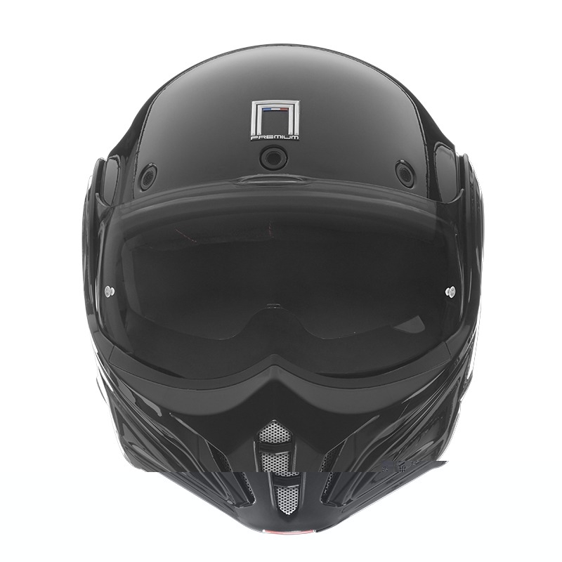 Casco de moto modular NOX PREMIUM Stratos negro mate