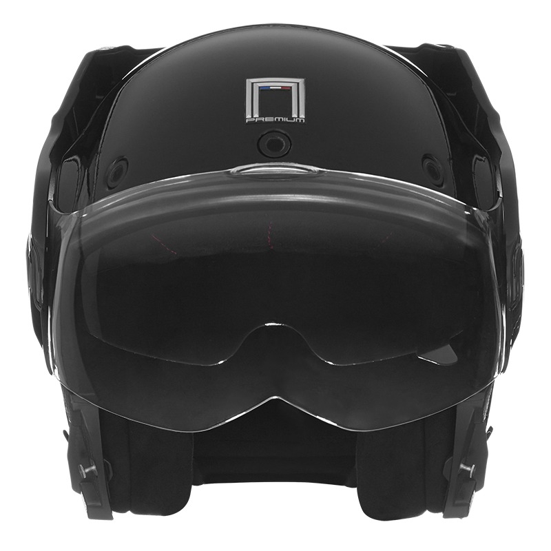 Casco de moto modular NOX PREMIUM Stratos negro mate