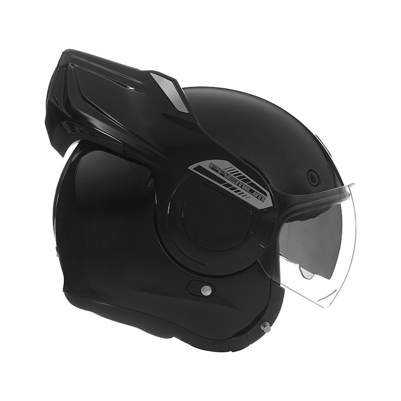 Casco de moto modular NOX PREMIUM Stratos negro mate
