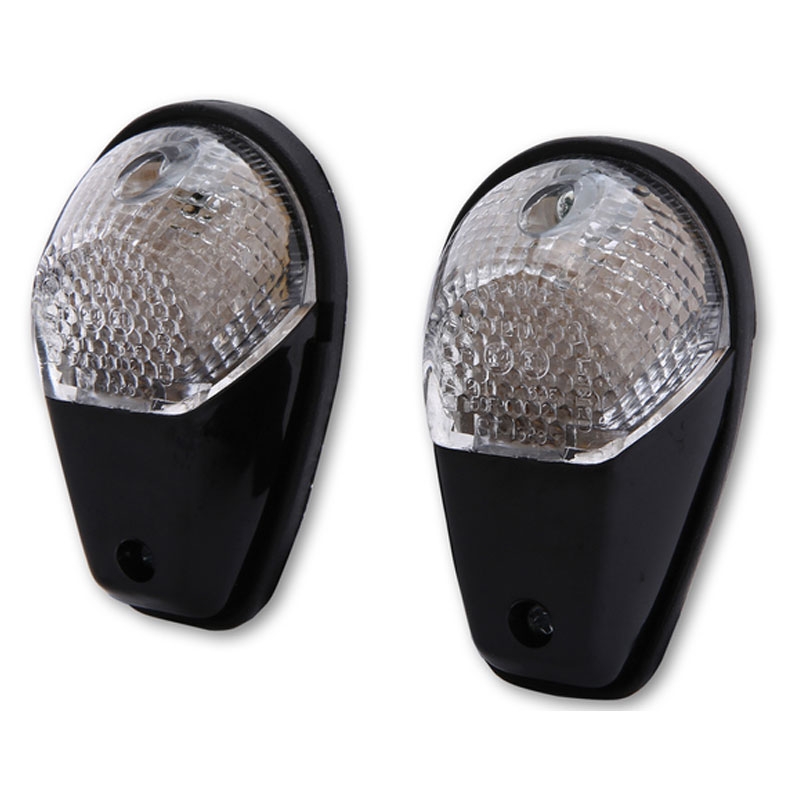 Intermitente para motocicleta Highsider Smart LED negro-transparente