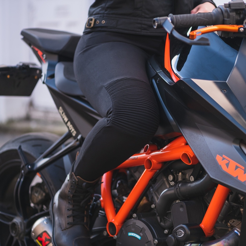 Leggings de moto para mujer Oxford Super Moto negros