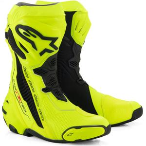 Botas de moto Alpinestars Supertech R amarillo flúor-negro