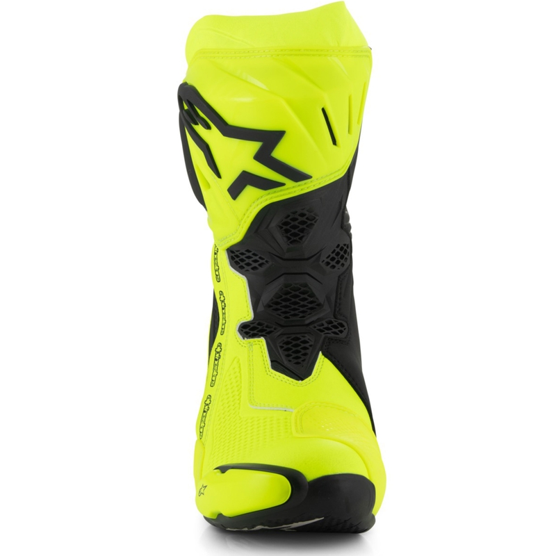 Botas de moto Alpinestars Supertech R amarillo flúor-negro
