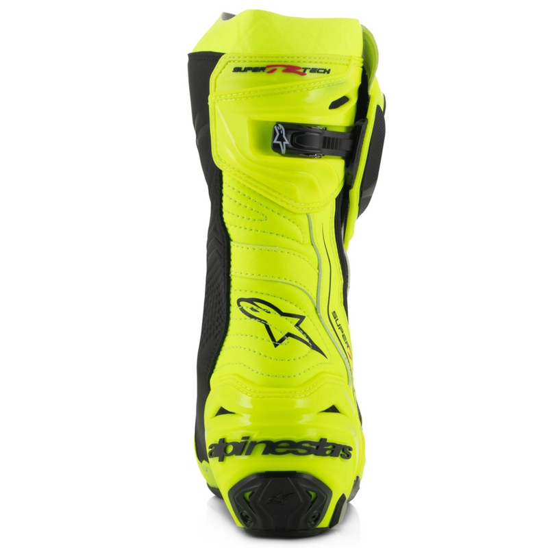 Botas de moto Alpinestars Supertech R amarillo flúor-negro