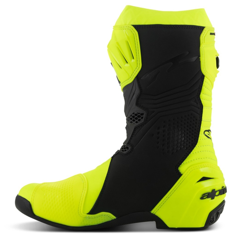 Botas de moto Alpinestars Supertech R amarillo flúor-negro