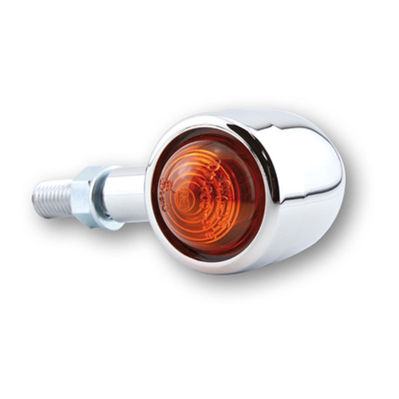 Intermitentes para motocicleta Highsider Smart Old School Type 1 cromados