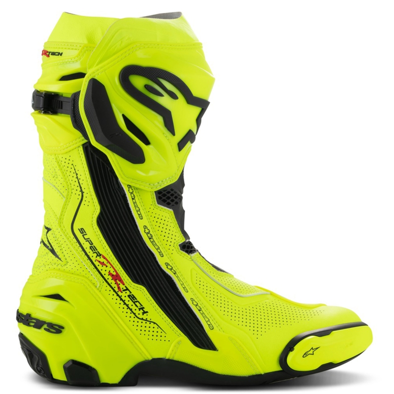 Botas de moto Alpinestars Supertech R Vented amarillo flúor-negro