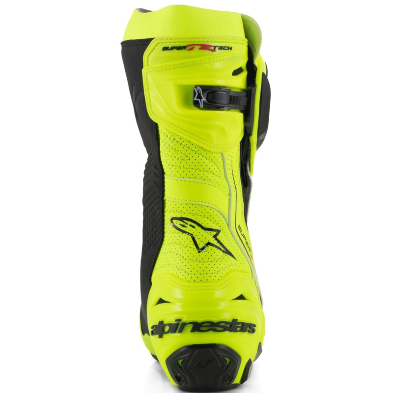 Botas de moto Alpinestars Supertech R Vented amarillo flúor-negro