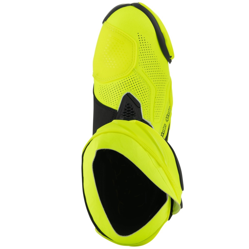 Botas de moto Alpinestars Supertech R Vented amarillo flúor-negro