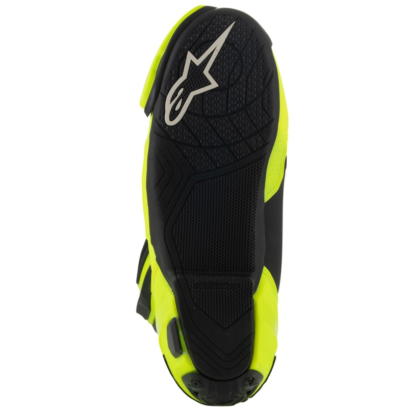 Botas de moto Alpinestars Supertech R Vented amarillo flúor-negro