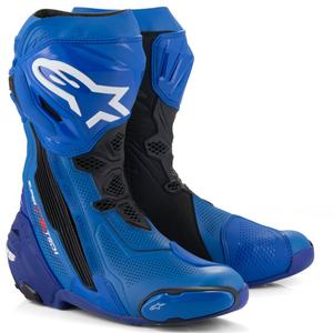 Botas de moto ventiladas Alpinestars Supertech R azul-negro