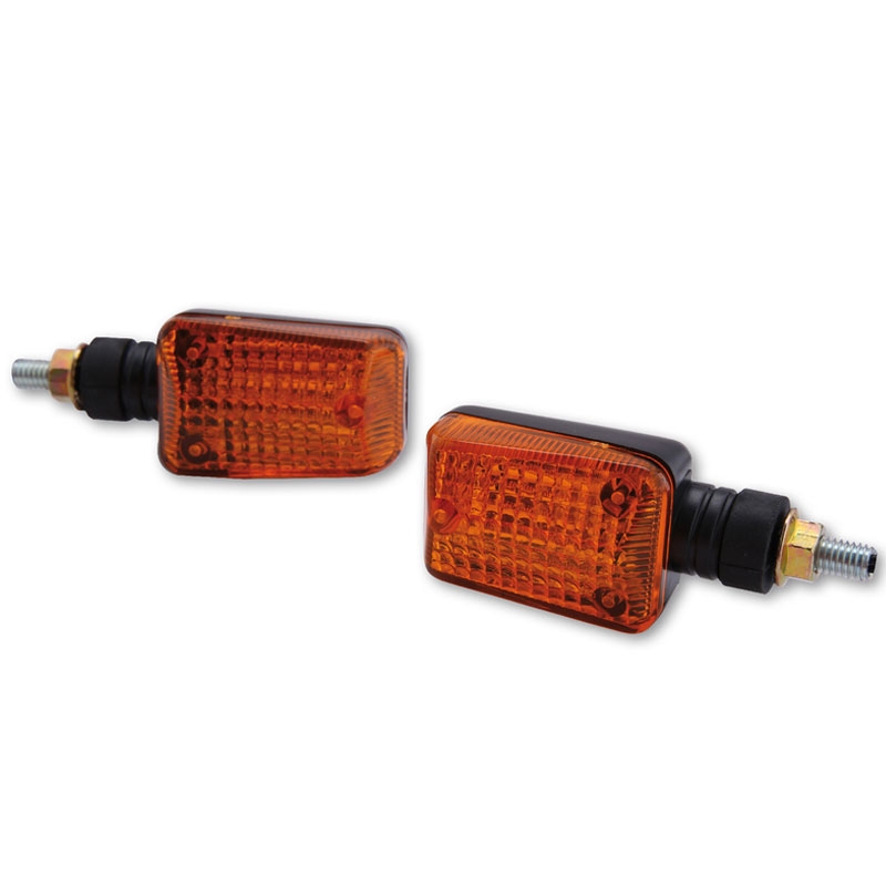 Intermitentes para motocicleta Highsider Smart Mini cortos negros