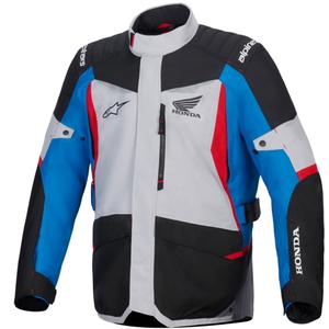 Chaqueta de moto impermeable Alpinestars ST-1 colección Honda gris-azul-negro-rojo