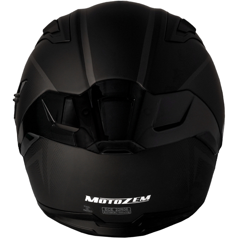 Casco integral de moto Motozem Guardian negro mate - II. calidad