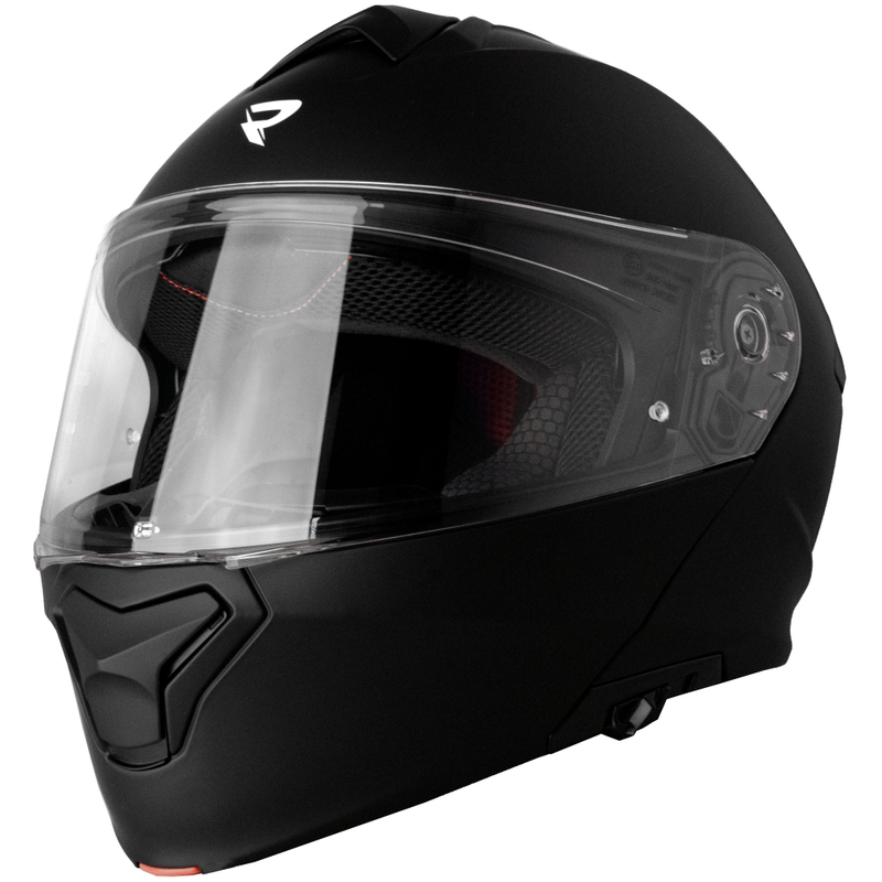 Casco de moto abatible Street Racer Fury negro mate - II. calidad