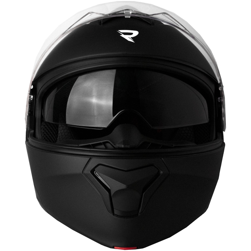 Casco de moto abatible Street Racer Fury negro mate - II. calidad