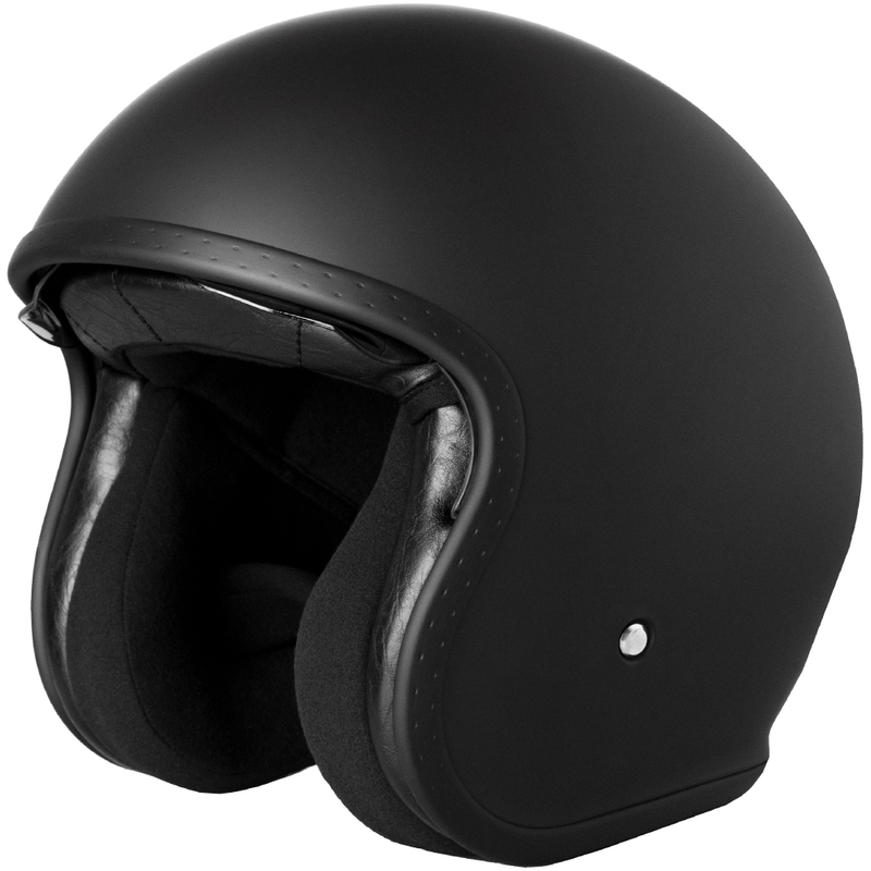 Casco de moto abierto Street Racer Shadow II negro mate - II. calidad
