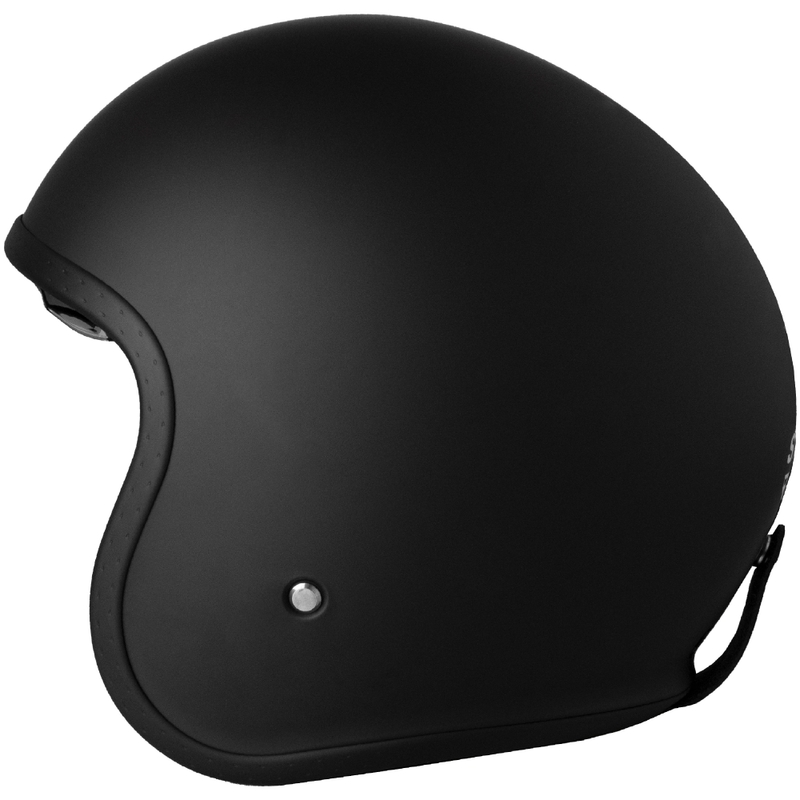 Casco de moto abierto Street Racer Shadow II negro mate - II. calidad