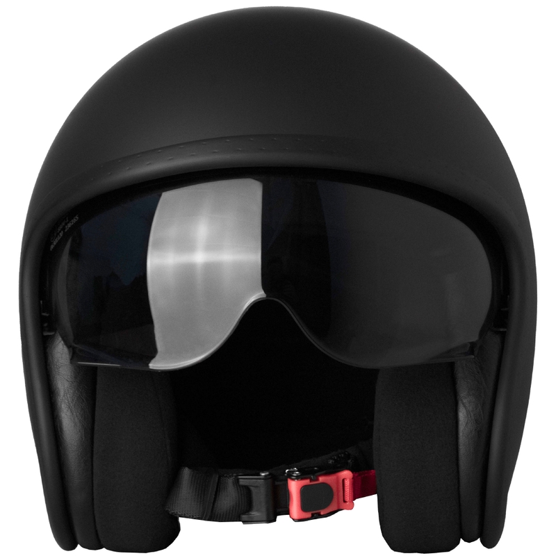 Casco de moto abierto Street Racer Shadow II negro mate - II. calidad