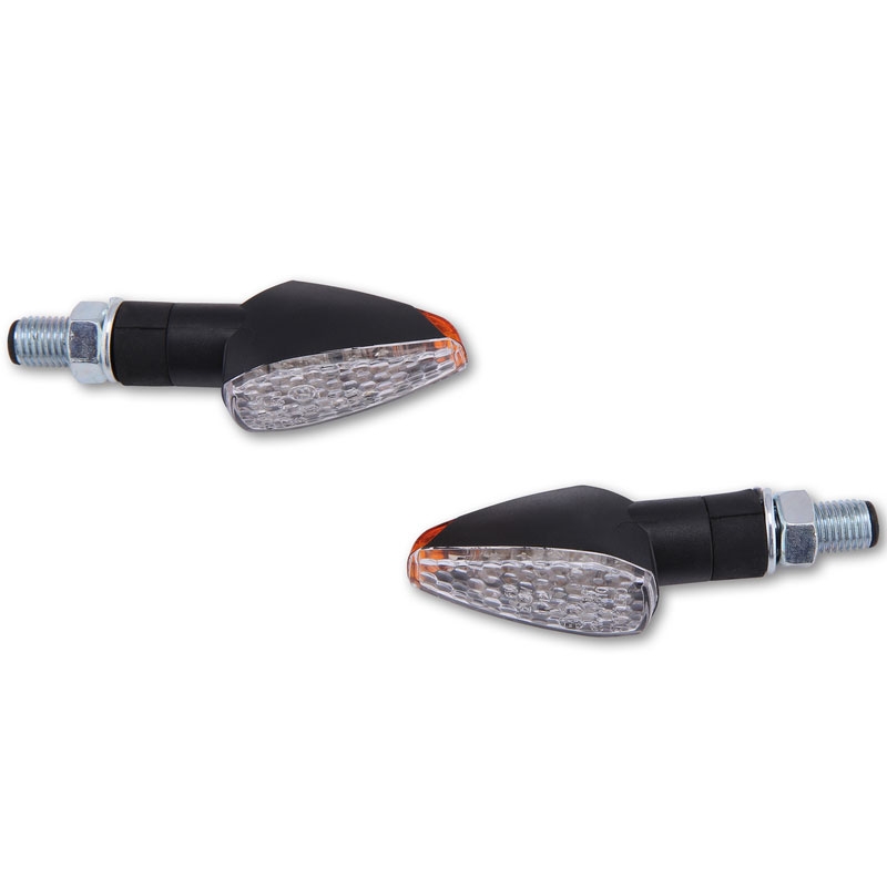 Intermitentes LED para motocicleta Highsider Smart Peak negros