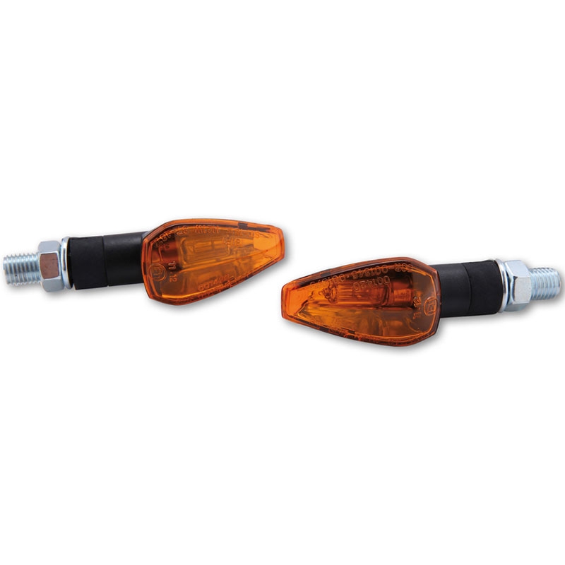 Intermitentes para motocicleta Highsider Smart Peak cortos negros