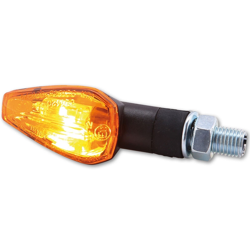 Intermitentes para motocicleta Highsider Smart Peak cortos negros