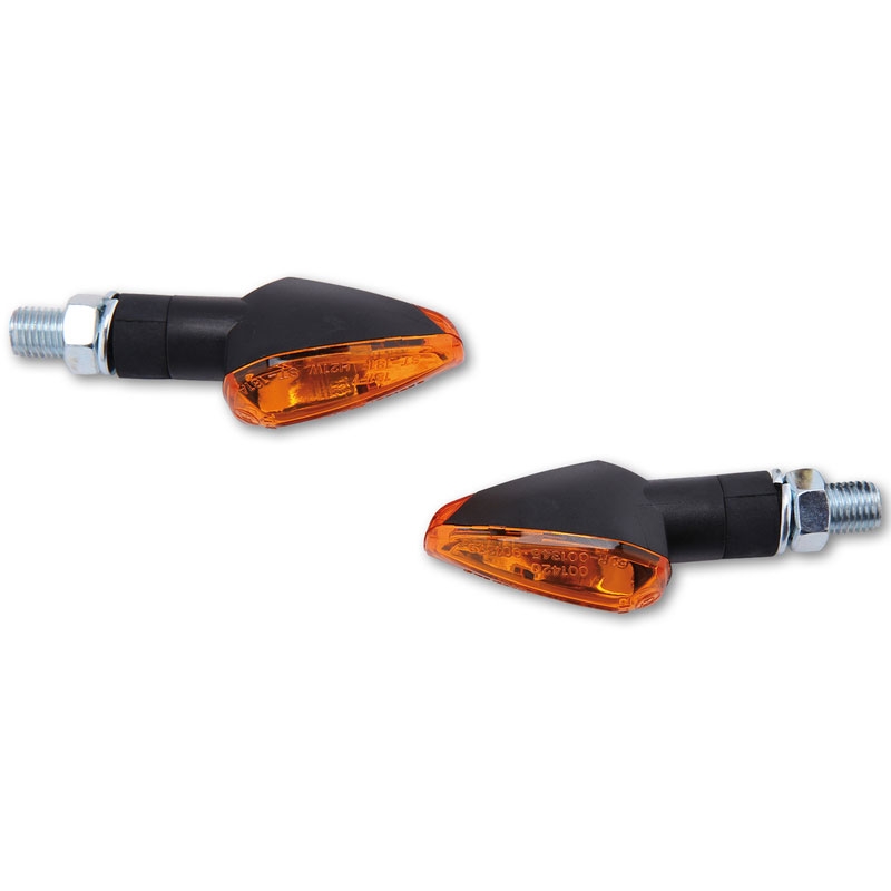 Intermitentes para motocicleta Highsider Smart Peak cortos negros