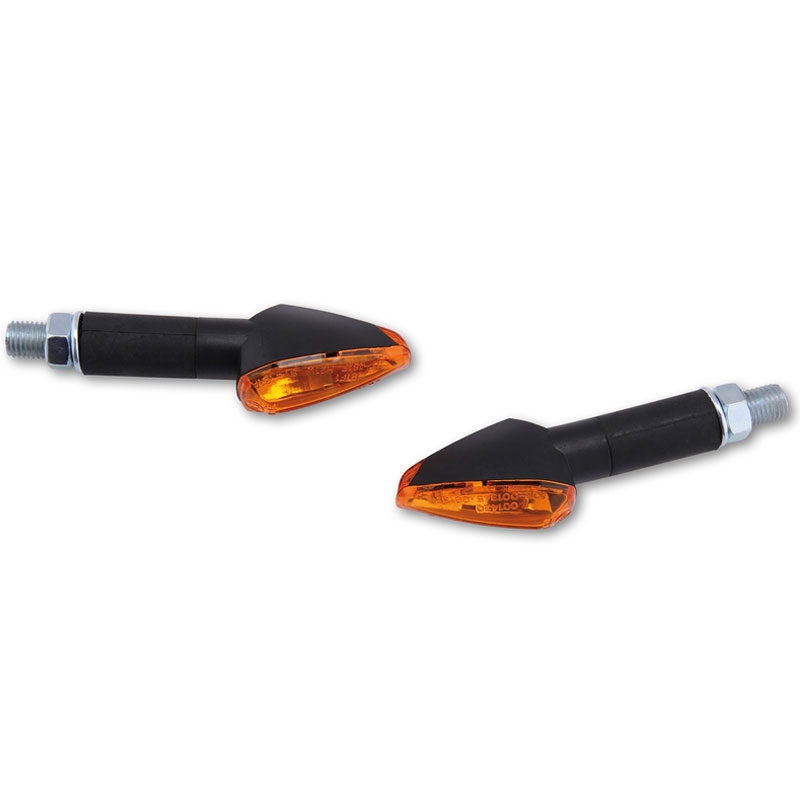 Intermitentes para motocicleta Highsider Smart Peak largos negros