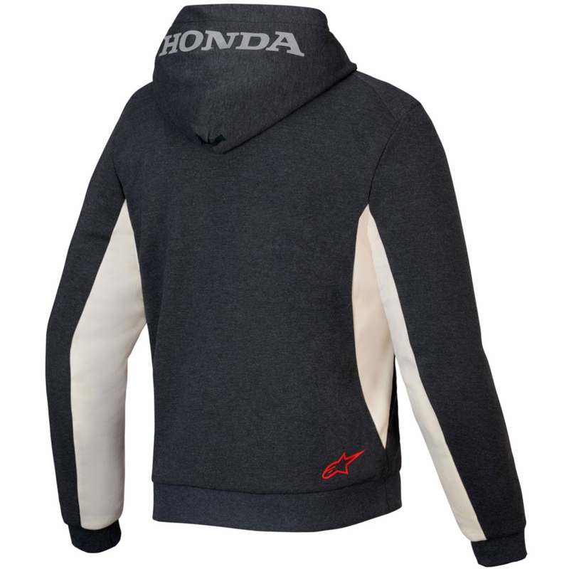 Sudadera deportiva Alpinestars Chrome V3 Colección Honda Gris oscuro-Crema-Rojo