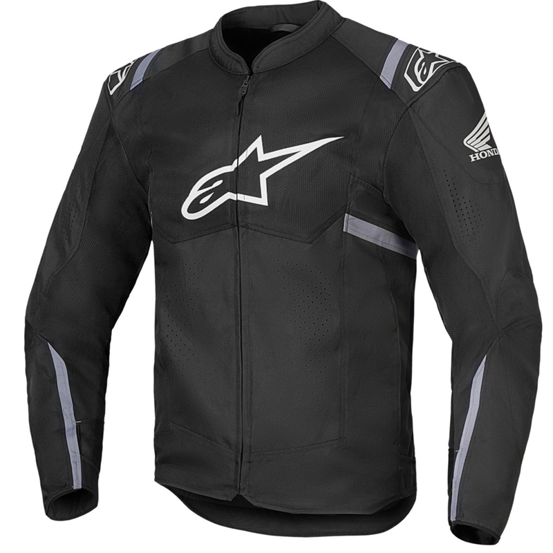 Chaqueta de moto Alpinestars T-SPS Air V2 Colección Honda Negro-Gris-Blanco