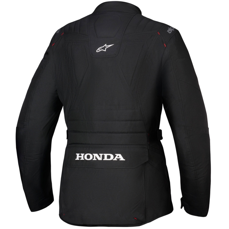 Chaqueta de moto impermeable para mujer Alpinestars Stella ST-1 Colección Honda Negro-Rojo