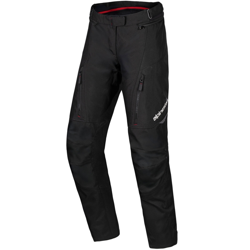 Pantalones de moto impermeables para mujer Alpinestars Stella ST-1 Colección Honda negro-rojo
