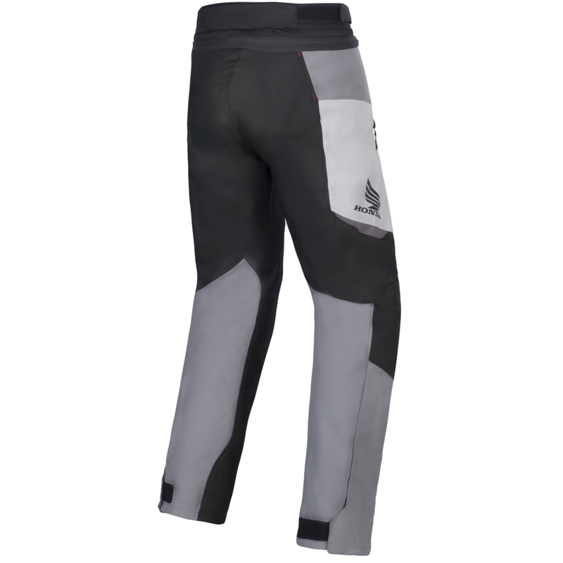 Pantalones de moto impermeables para mujer Alpinestars Stella ST-1 Colección Honda gris-gris oscuro-negro-rojo